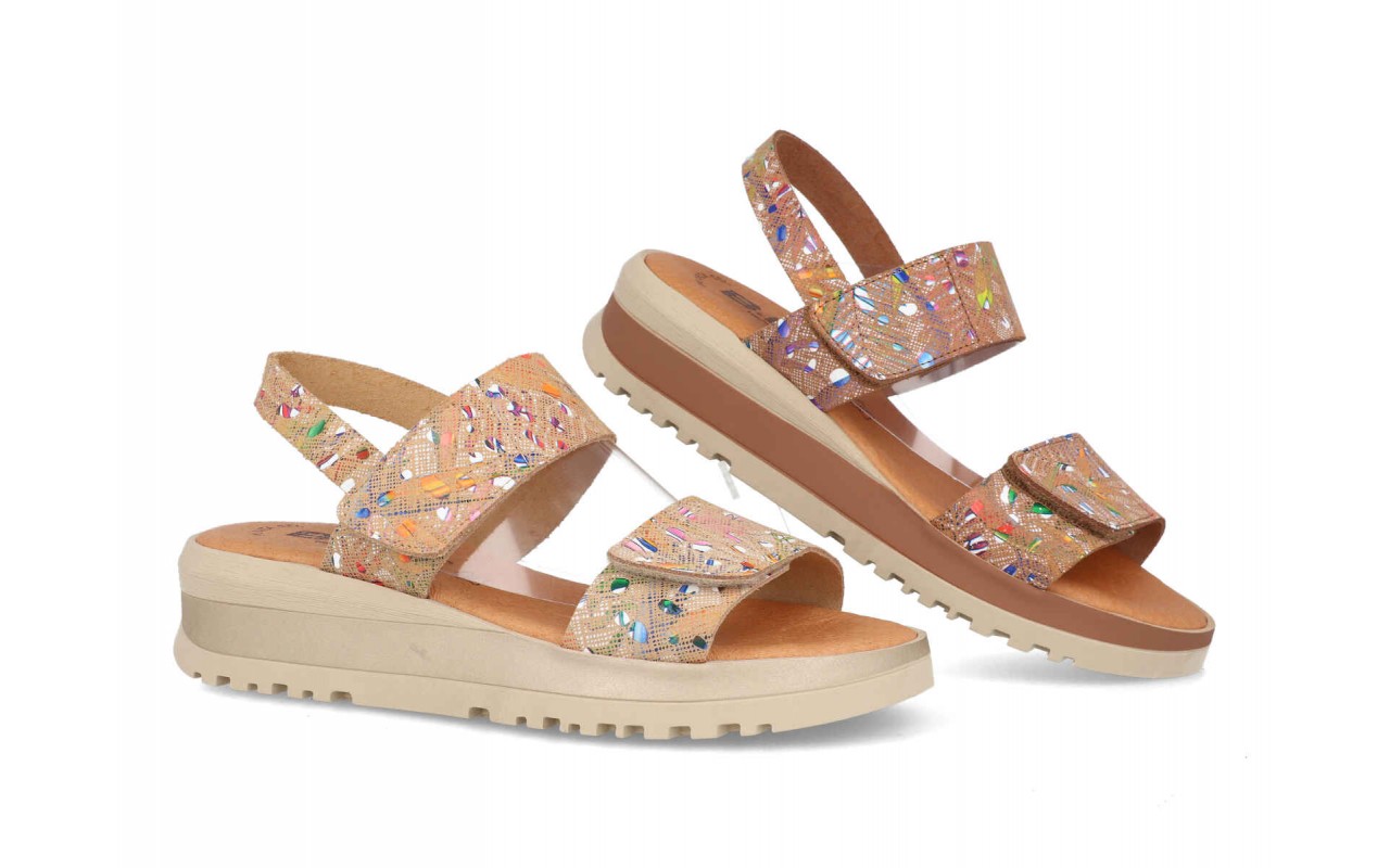 SANDALIA PARA SEÑORA EN PIEL VARIOS COLORES Y PLANTA DE GEL-FABRICADO EN ESPAÑA