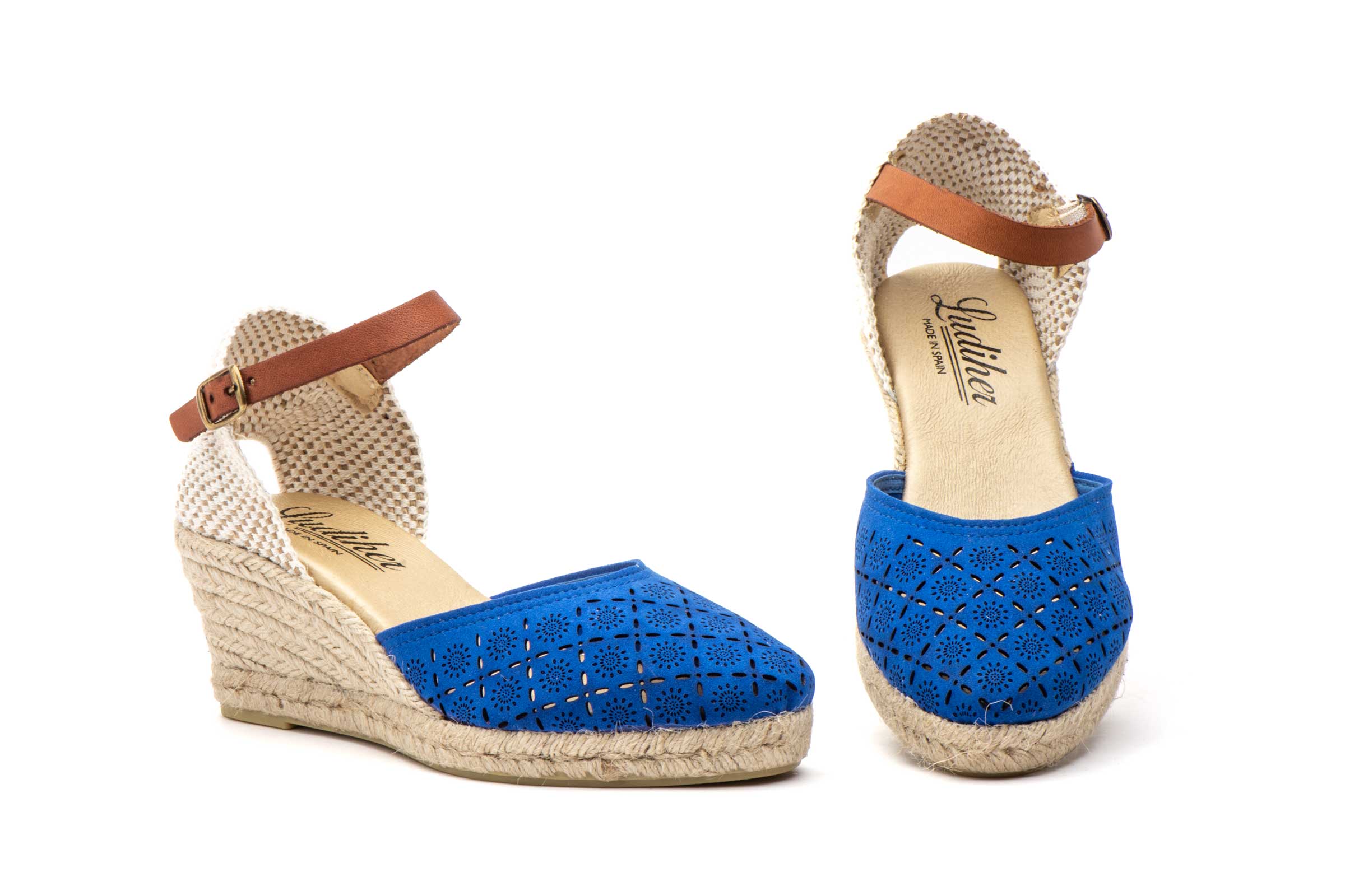 VALENCIANA CON CUÑA DE 7CM PARA SEÑORA VARIOS COLOR - FABRICADO EN ESPAÑA 1 VALENCIANA CON CUÑA DE 7CM PARA SEÑORA VARIOS COLOR - FABRICADO EN ESPAÑA