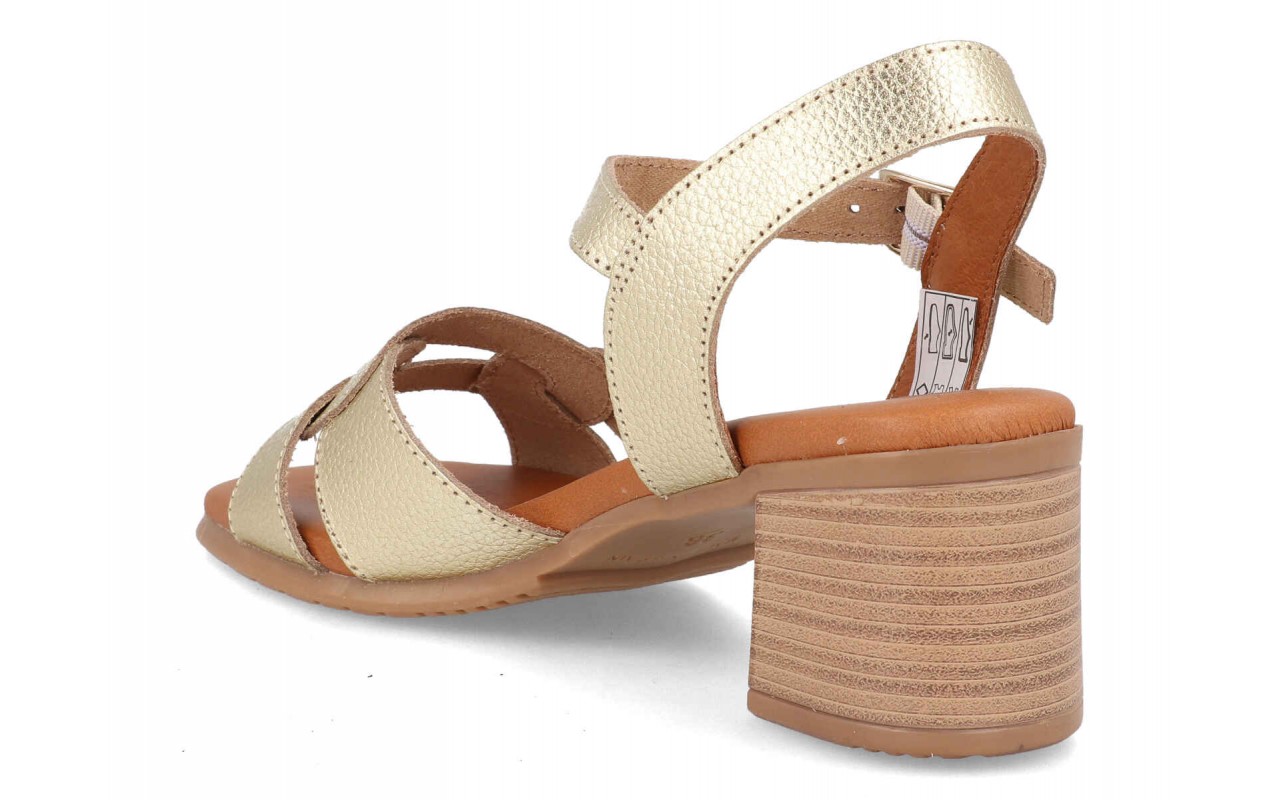 SANDALIA PARA SEÑORA EN PIEL VARIOS COLORES PLANTA DE GEL Y TACON DE 5,5CM-FABRICADO EN ESPAÑA 4 SANDALIA PARA SEÑORA EN PIEL VARIOS COLORES PLANTA DE GEL Y TACON DE 5,5CM-FABRICADO EN ESPAÑA - Imagen 4