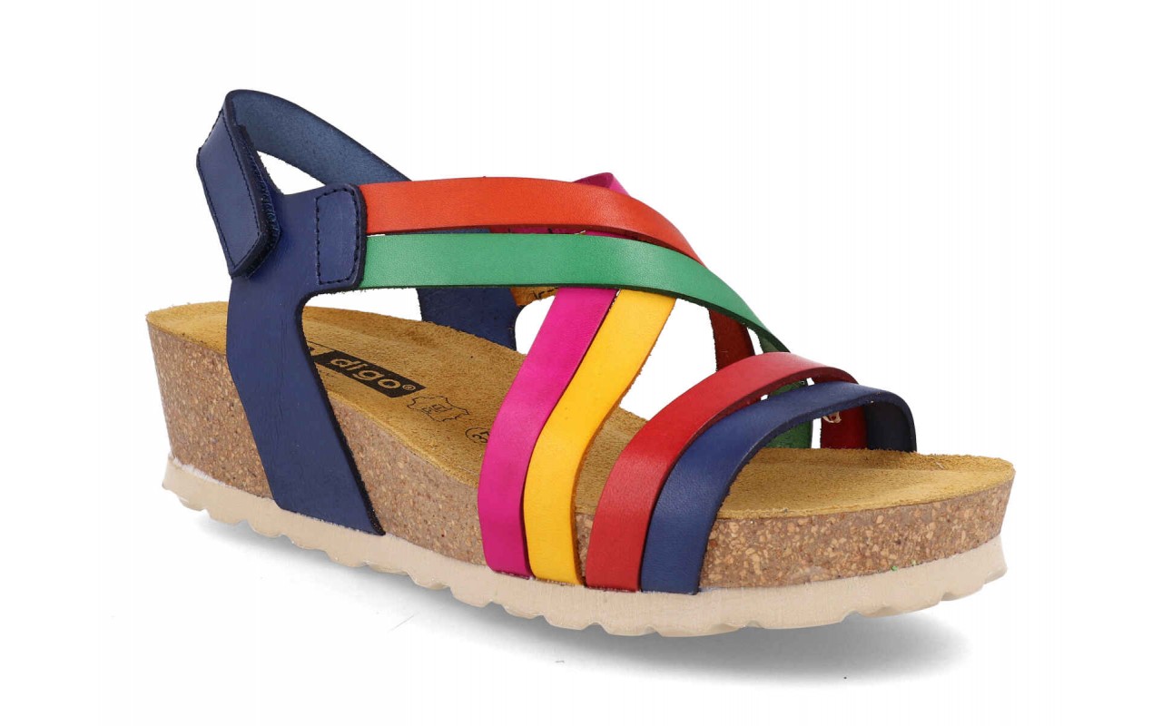 SANDALIA CON CUÑA DE 5CM EN BIO DE SEÑORA DE PIEL VARIOS COLORES-FABRICADO EN ESPAÑA 3 SANDALIA CON CUÑA DE 5CM EN BIO DE SEÑORA DE PIEL VARIOS COLORES-FABRICADO EN ESPAÑA - Imagen 3