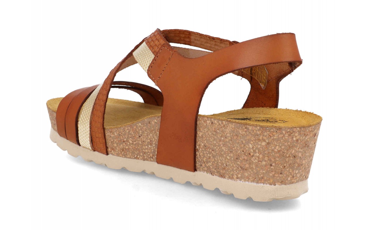 SANDALIA CON CUÑA DE 5CM EN BIO DE SEÑORA DE PIEL VARIOS COLORES-FABRICADO EN ESPAÑA 4 SANDALIA CON CUÑA DE 5CM EN BIO DE SEÑORA DE PIEL VARIOS COLORES-FABRICADO EN ESPAÑA - Imagen 4