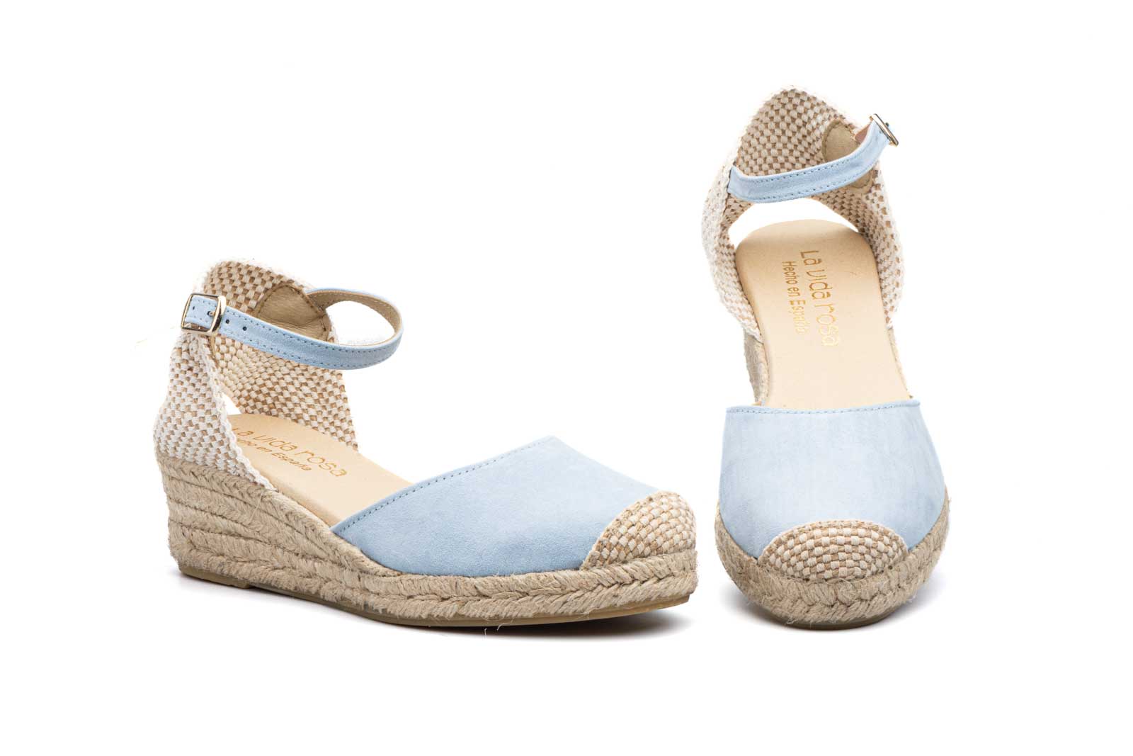 VALENCIANA CON CUÑA DE 7CM PARA SEÑORA VARIOS COLORES- FABRICADO EN ESPAÑA