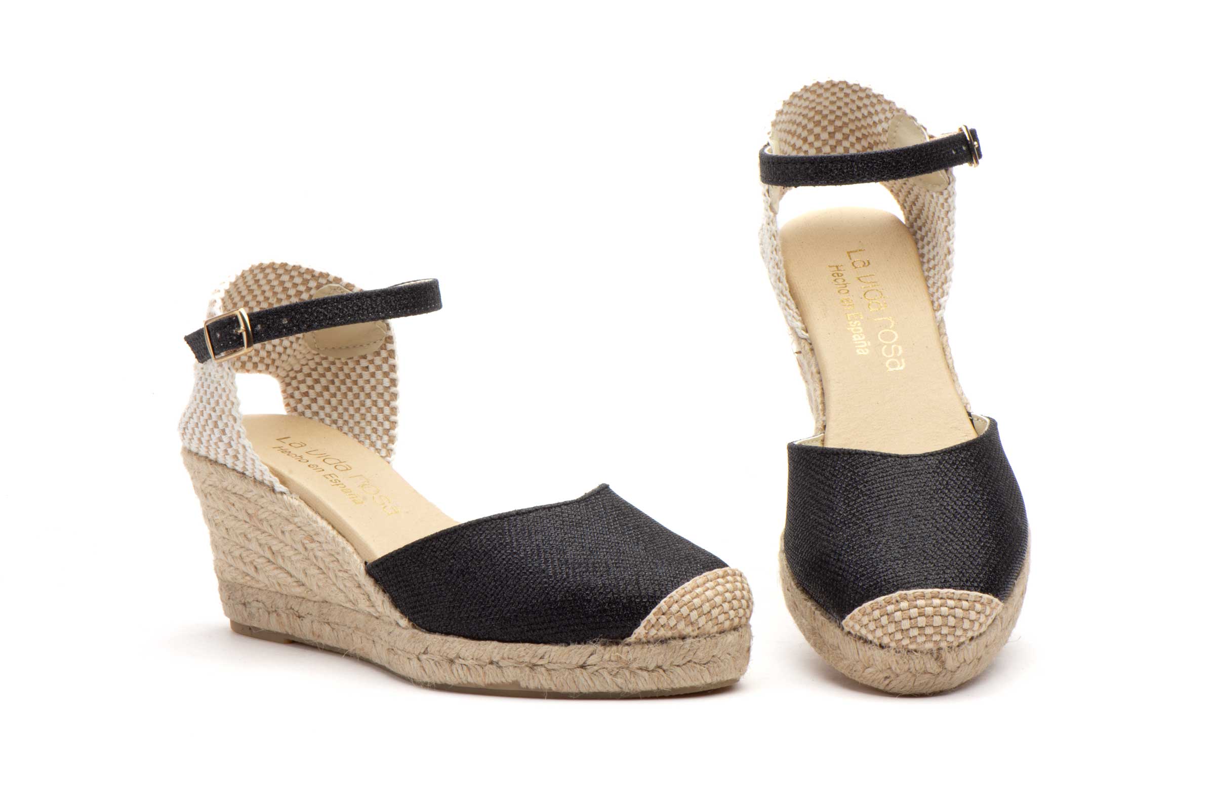 VALENCIANA CON CUÑA DE 7CM PARA SEÑORA VARIOS COLORES- FABRICADO EN ESPAÑA