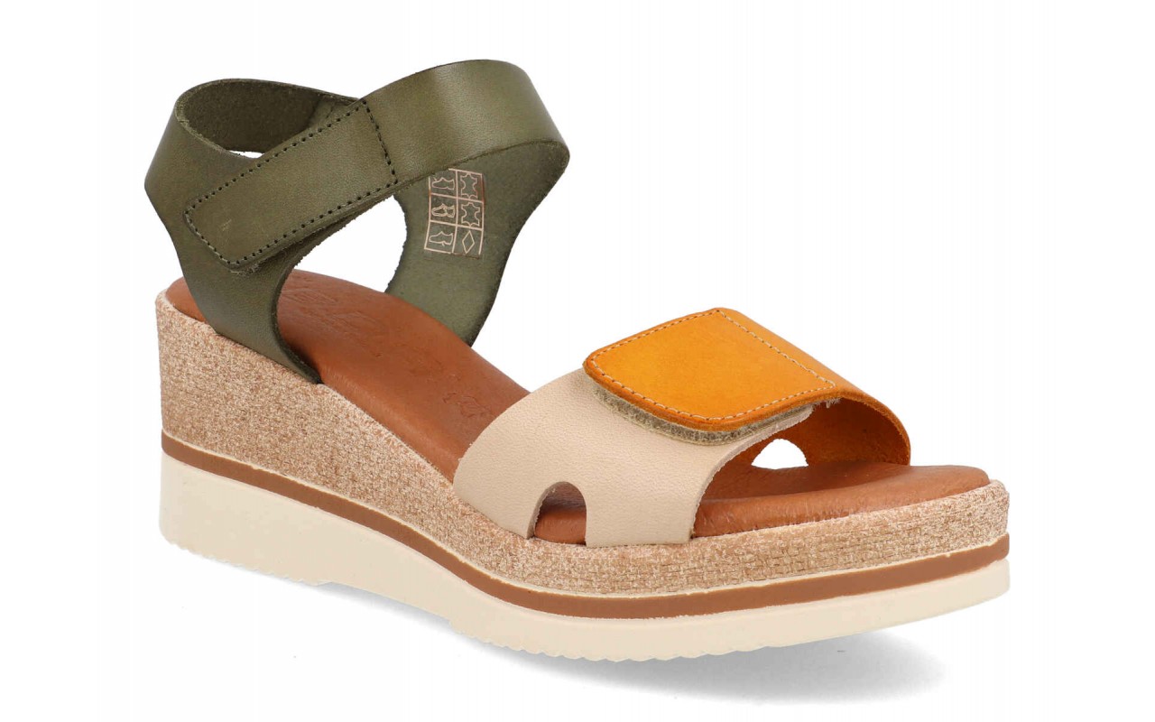 SANDALIA PARA SEÑORA EN PIEL DE VARIOS COLORES CON PLANTA DE GEL Y CUÑA MEDIA-FABRICADO EN ESPAÑA 3 SANDALIA PARA SEÑORA EN PIEL DE VARIOS COLORES CON PLANTA DE GEL Y CUÑA MEDIA-FABRICADO EN ESPAÑA - Imagen 3