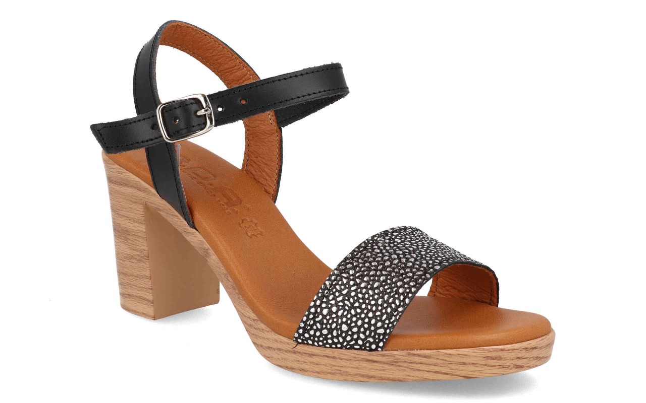 SANDALIA CON TACON PARA SEÑORA EN PALA Y TALON PIEL VARIOS COLORES PLANTA GEL TACON 8CM-FABRICADO EN ESPAÑA 3 SANDALIA CON TACON PARA SEÑORA EN PALA Y TALON PIEL VARIOS COLORES PLANTA GEL TACON 8CM-FABRICADO EN ESPAÑA - Imagen 3