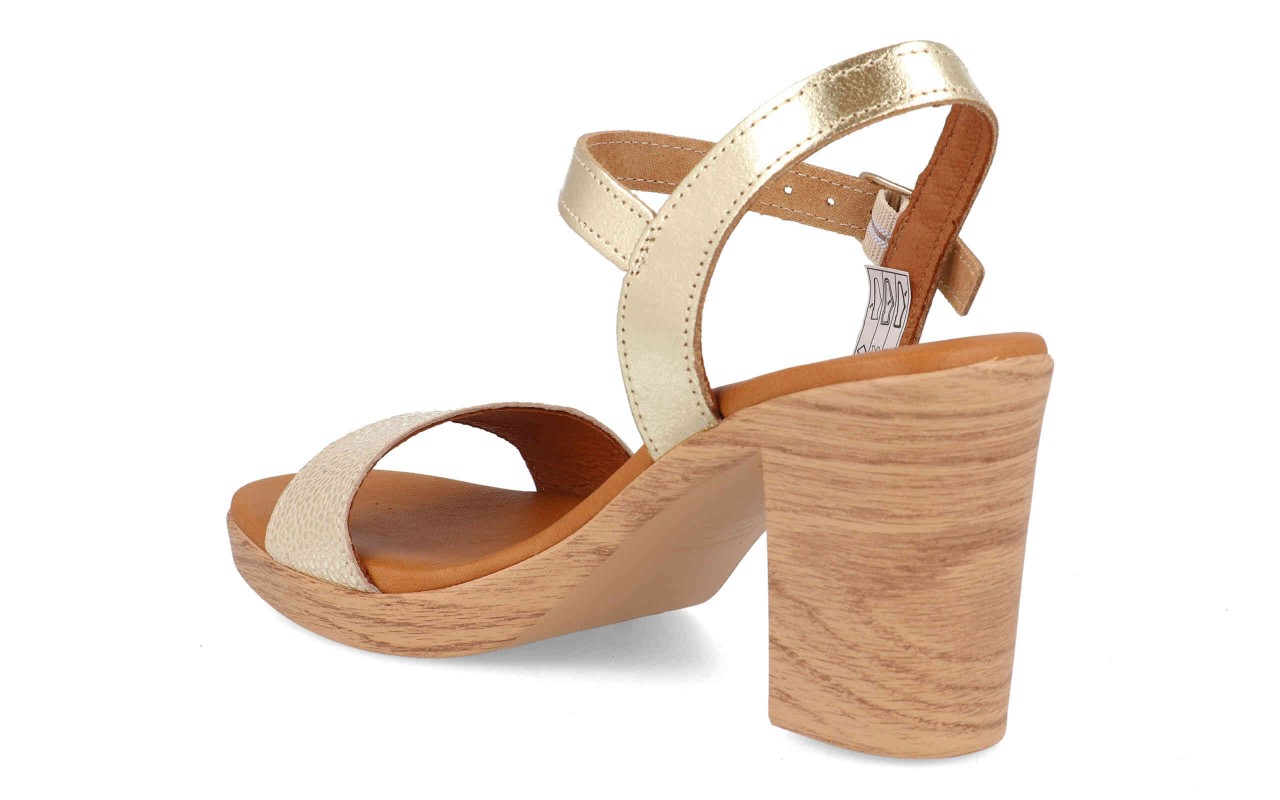 SANDALIA CON TACON PARA SEÑORA EN PALA Y TALON PIEL VARIOS COLORES PLANTA GEL TACON 8CM-FABRICADO EN ESPAÑA 4 SANDALIA CON TACON PARA SEÑORA EN PALA Y TALON PIEL VARIOS COLORES PLANTA GEL TACON 8CM-FABRICADO EN ESPAÑA - Imagen 4