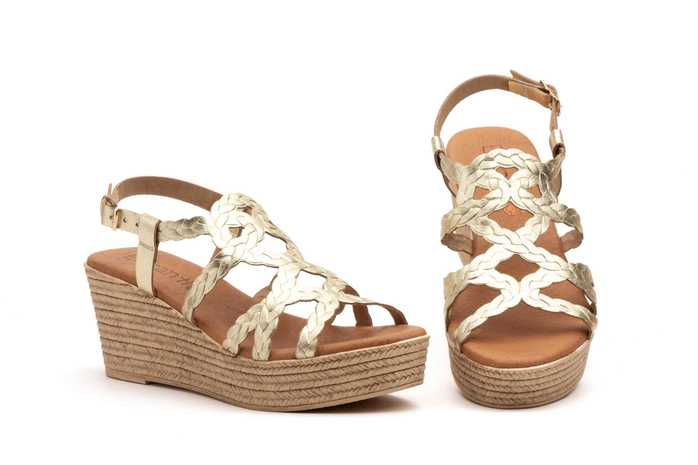 SANDALIA DE CUÑA PARA SEÑORA EN PIEL CON PLANTA DE GEL VARIOS COLORES-FABRICADO EN ESPAÑA 3 SANDALIA DE CUÑA PARA SEÑORA EN PIEL CON PLANTA DE GEL VARIOS COLORES-FABRICADO EN ESPAÑA - Imagen 3