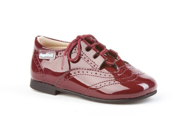 Zapato inglés charol para niño y niña Angelitos 1505 (18-27)