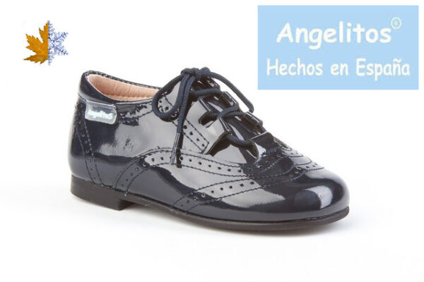 Zapato inglés charol para niño y niña Angelitos 1505 (18-27) - Image 3