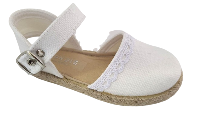 Alpargata para niña con hebilla Condiz