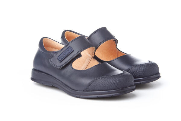 BAILARINA NEGRO COLEGIAL NAPA VELCRO REFORZADA ANGELITOS 463 (22-41) - Image 3
