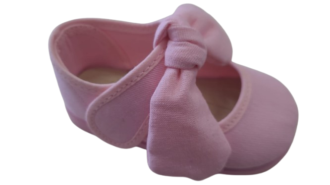 Mercedita de lona con lazo para niña Condiz 2 Mercedita de lona con lazo para niña Condiz - Imagen 2