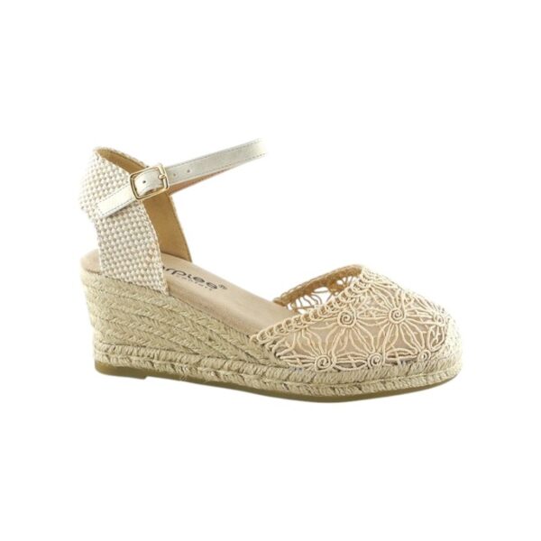 Valenciana de mujer con encaje y cuña de yute – Zapato cómodo y elegante para verano Amarpies - Image 2