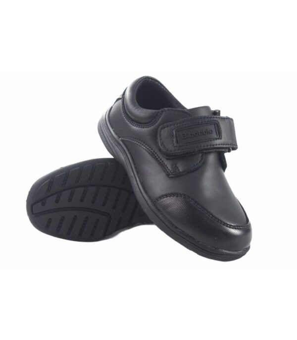 Zapato colegial negro con velcro para niño Bubble A069 (25-37) - Image 4