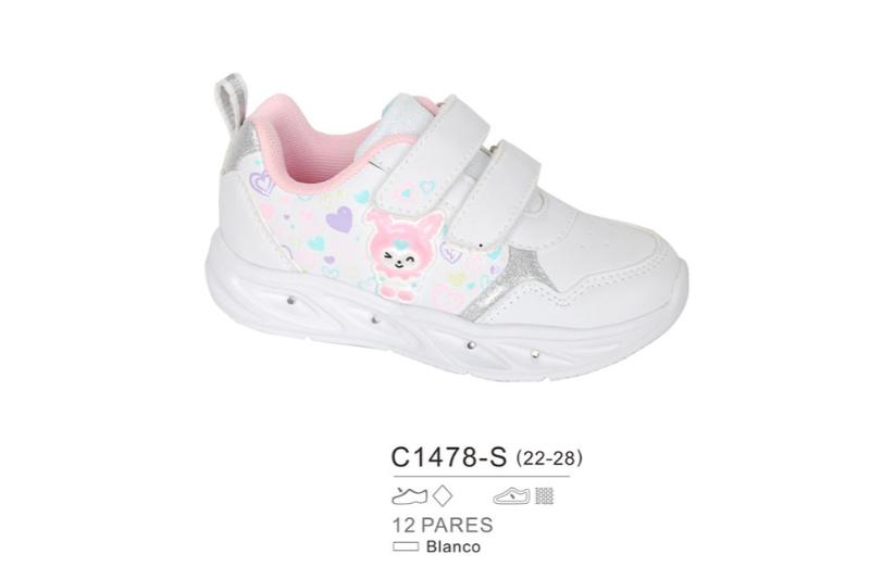 Zapatillas con luz para niña – Modelo C1478-S de bubble (22-28)