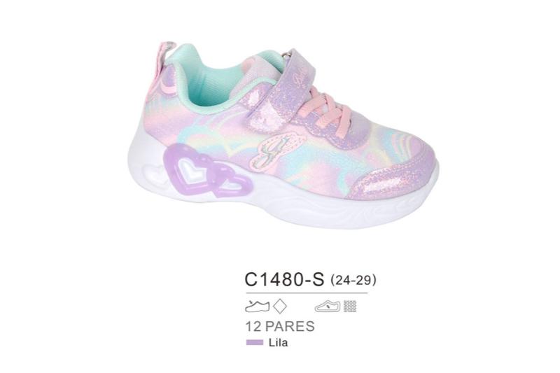 Zapatillas con luz para niña – Modelo C1480-S de bubble (24-29)