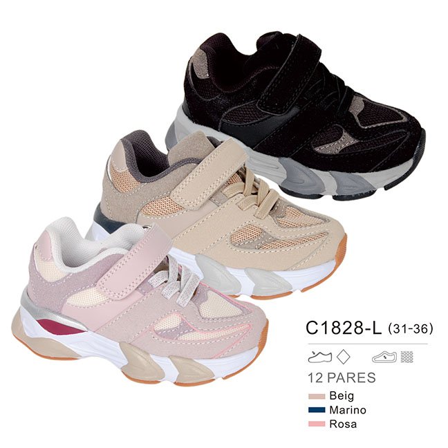 Modelo C1828-L (31 a 36) –/par – Caja de 12 pares