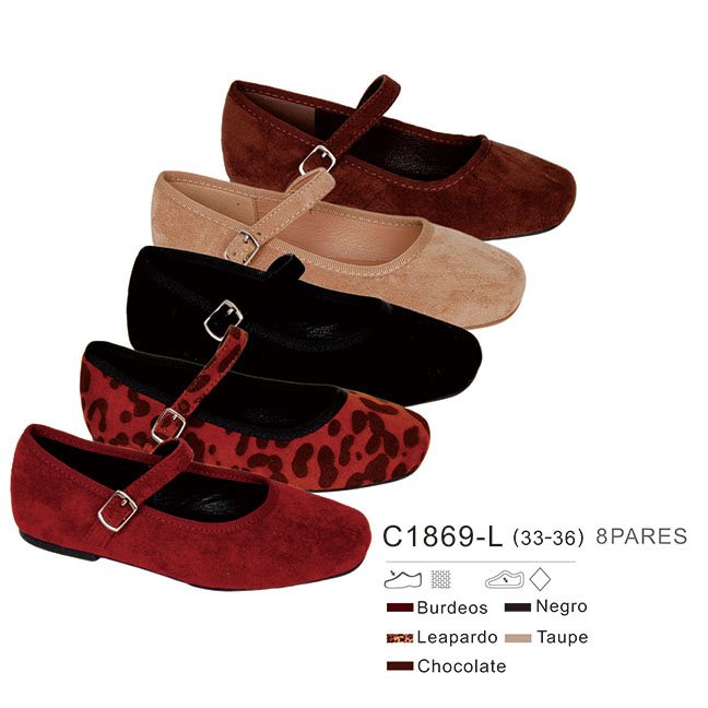 Modelo C1869-L (33 a 36) –/par – Caja de 8 pares
