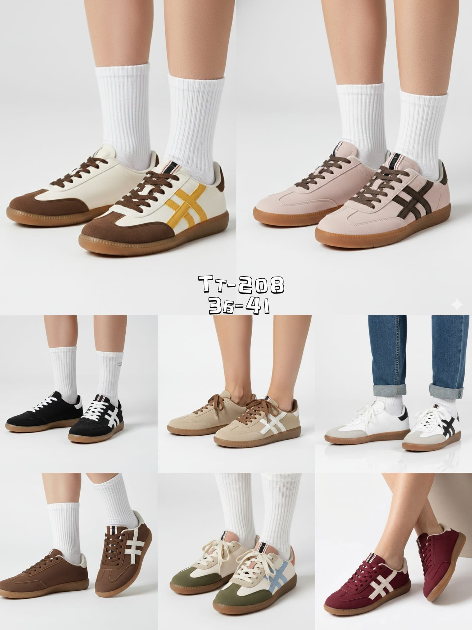 Deportivo mujer REF. TT-208 –/par – Caja de 12 pares