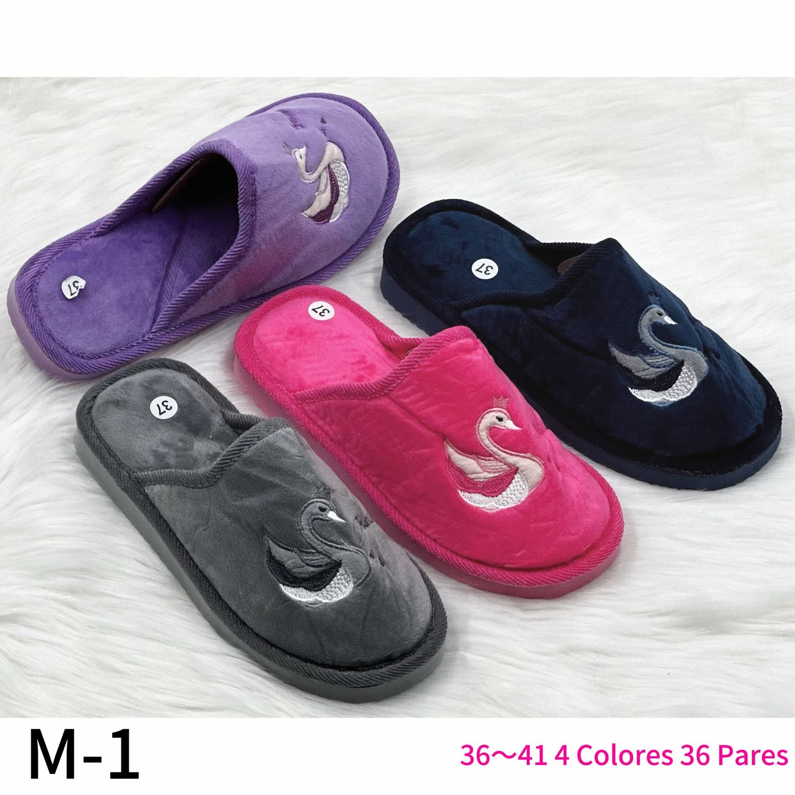 Zapatilla de casa mujer REF. M-1 –/par – Caja surtida de 36 pares