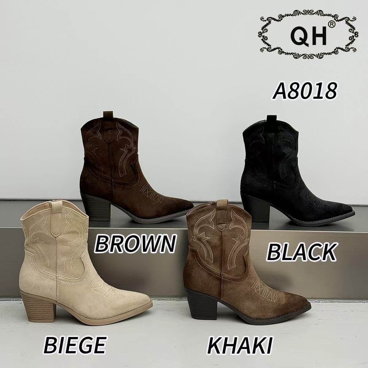 Bota y botín mujer REF. A8018 – 16,50 €/par – Caja de 12 pares